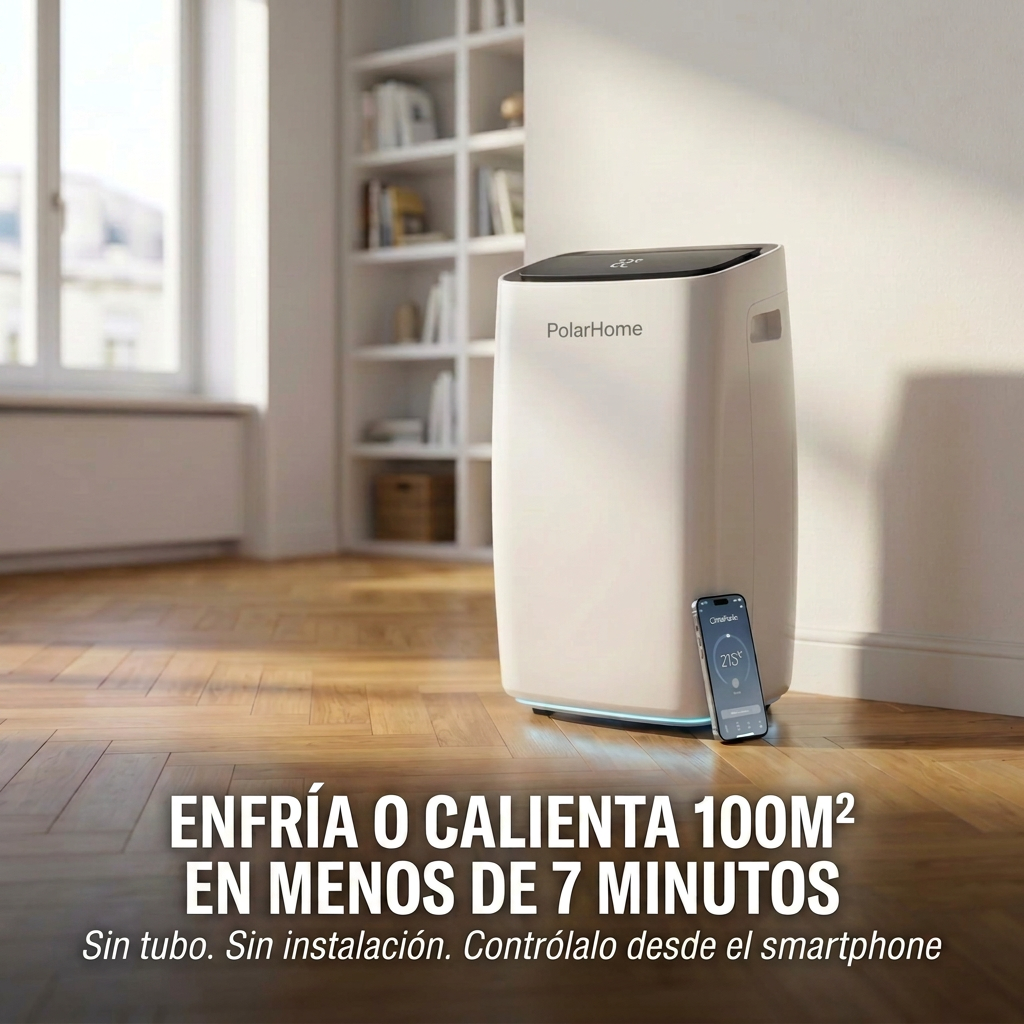 PolarHome™ enfría o calienta 100m² en menos de 7 minutos