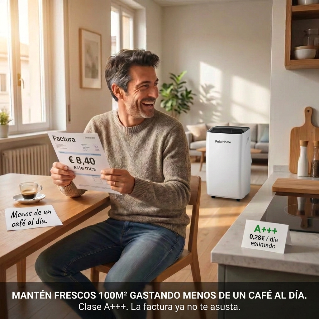 Mantén frescos 100m² gastando menos de un café al día